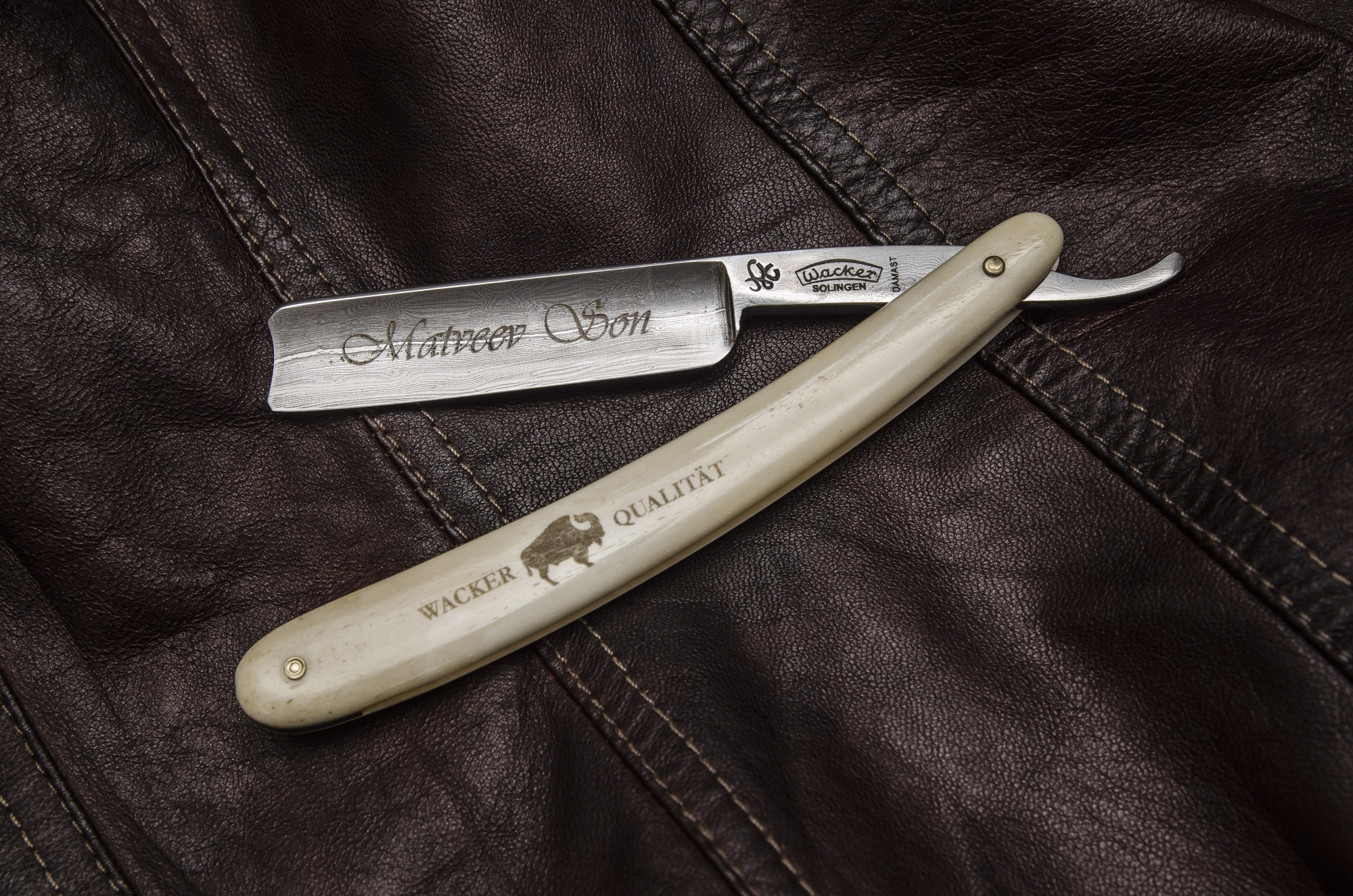 Опасная бритва Wacker дамасская сталь 5/8” 7783 