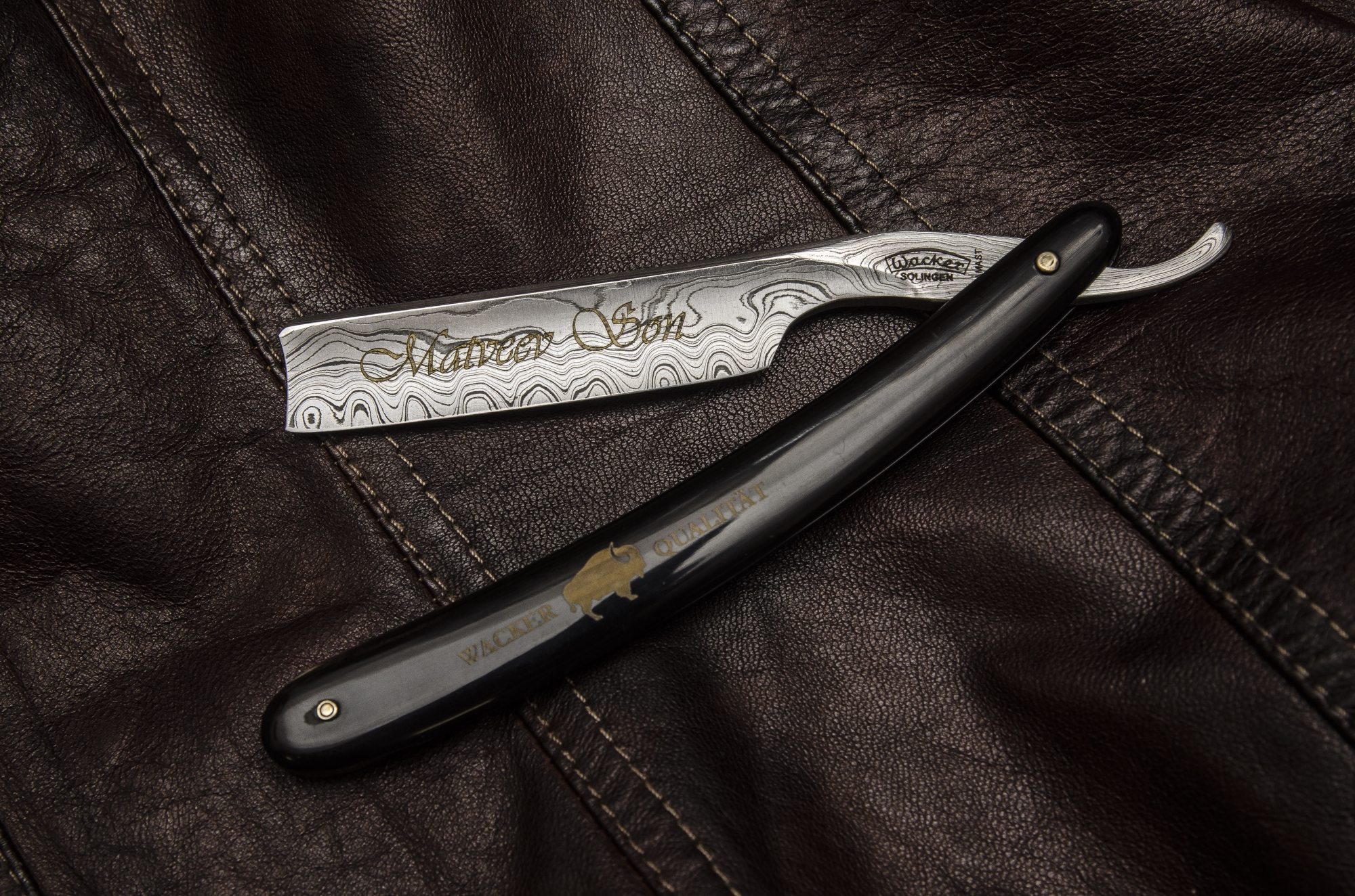 Дамасская Wacker Опасная бритва 5/8” 7787 