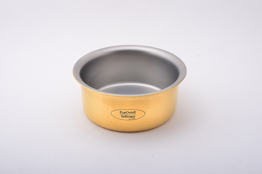 Позолоченная чашка для мыла 1412