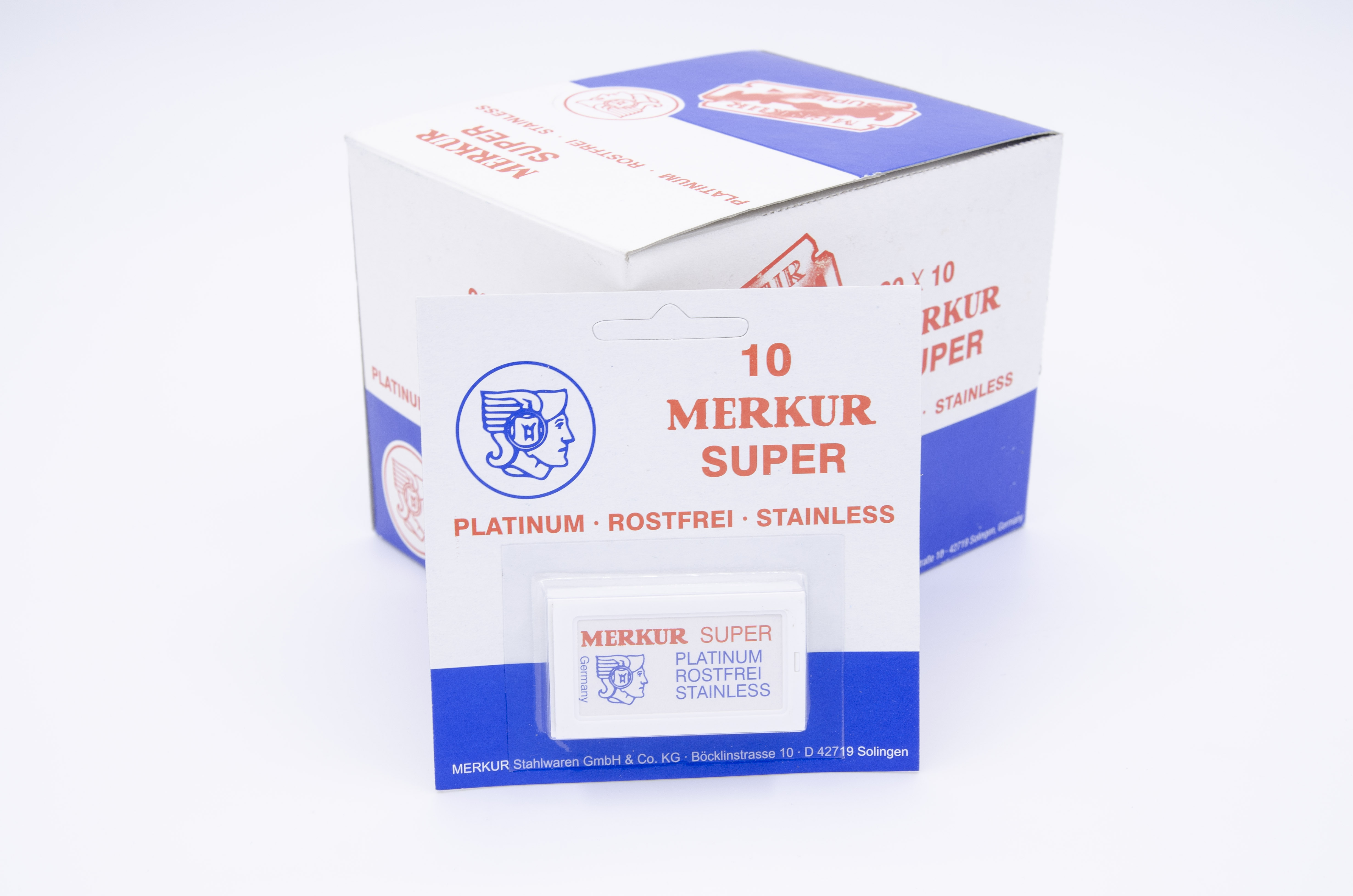 Лезвия (сменные) для Т-образной бритвы Merkur (Германия) MSP