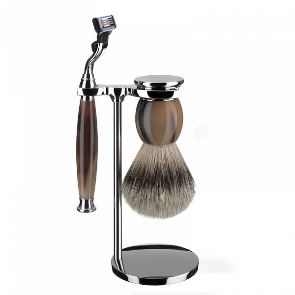 Muehle Бритвенный набор из рога, 3 предмета, станок Mach3 S 93 B 42 M3