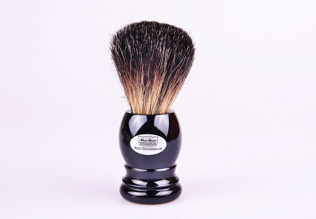 Hans Baier Помазок, барсучий ворс, черный 51011
