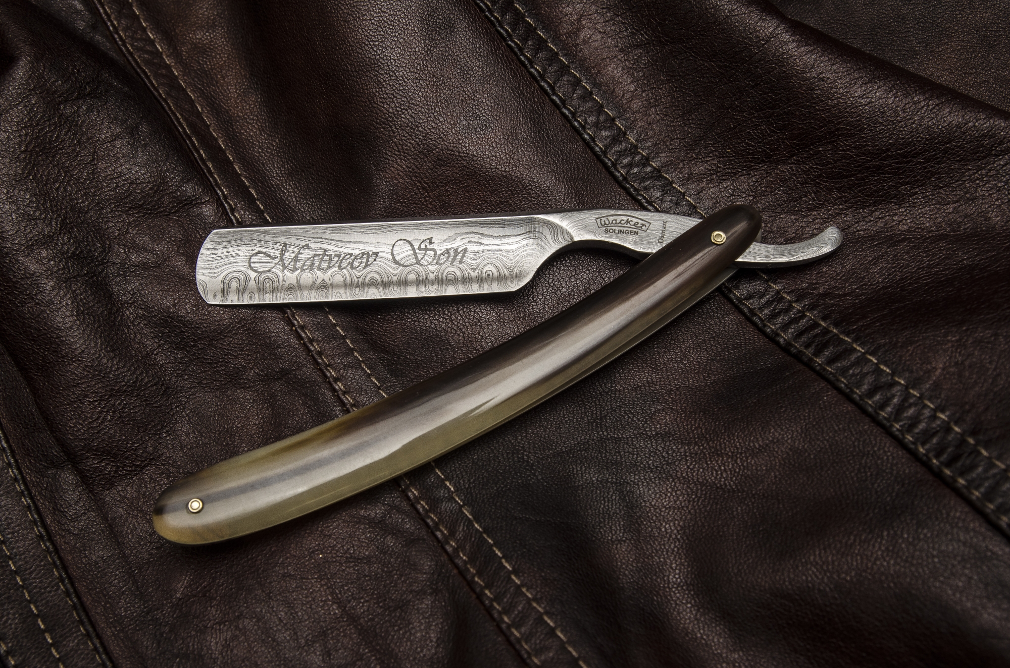 Wacker Опасная бритва из дамасска 6/8” 7784 