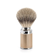 Muehle Хромированный помазок с розовым золотом, серебристый барсук 091 M 89 RG