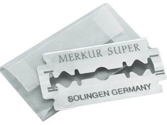 Лезвия (сменные) для Т-образной бритвы Merkur (Германия) MSP