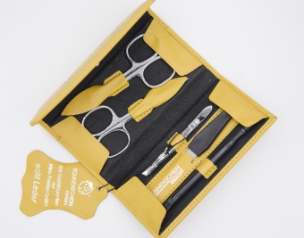 Маникюрный набор 5 предметов Hans Kniebes желтый 3022-0088