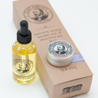 Набор для бороды и усов CAPTAIN FAWCETT Private Stock Beard Oil & Moustache Wax Gift Set CF6669