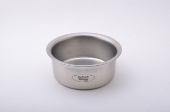 Серебристая чашка для мыла 1416