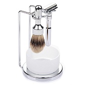 Набор хромированный Merkur Futur, 4 предмета, Т-образный станок  751 001 