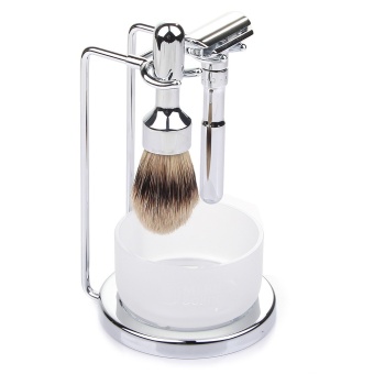 Набор хромированный Merkur Futur, 4 предмета, Т-образный станок  751 001 