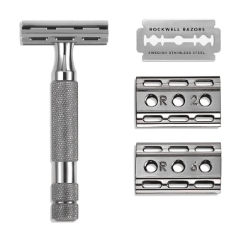 Т-образная бритва Rockwell 6C, темный хром  RR-6C-GM