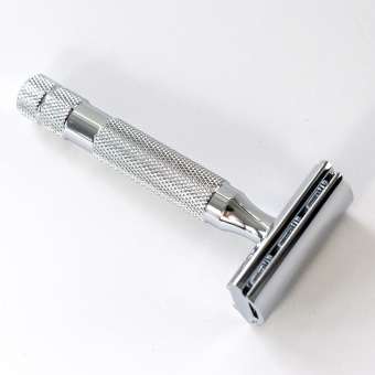 Т-образная бритва Rockwell 2C, белый хром  RR-2C-WC