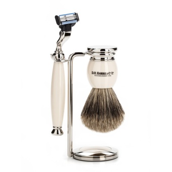 Бритвенный набор D.R. Harris, цвет слоновой кости, бритва Mach3 SET 3I 57193 