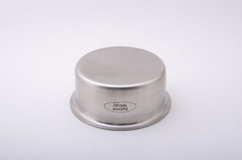 Серебристая чашка для мыла 1416