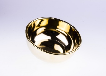 Cтальная чаша для мыла Hans Baier позолоченная 17131