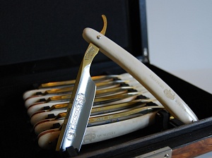 Набор опасных бритв Wacker Wochensatz 6 6/8” WSet6Gold 