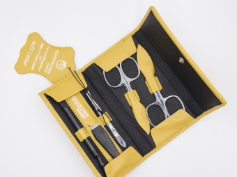 Маникюрный набор 5 предметов Hans Kniebes желтый 3022-0088