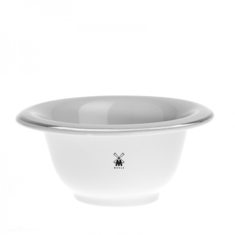 Чашка для мыла из белого фарфора с платиновым ободом RN 11