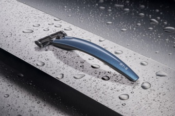 Bolin Webb Бритва Bolin Webb R1-S, синяя, Gillette Mach3 BW R1-S BLU