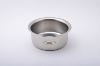 Серебристая чаша для бритья сатинированная 1415