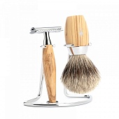 Muehle Бритвенный набор из оливы, 3 предмета, Т-образный станок S 281 H 870 SR