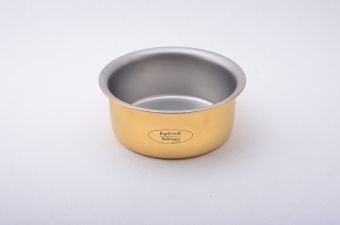 Позолоченная чаша для бритья сатинированная 1413