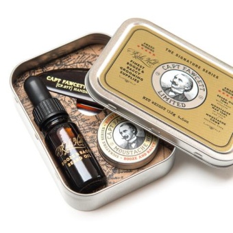 Набор для бороды CAPTAIN FAWCETT Ricki Hall Booze & Baccy Grooming Survival Kit CF500