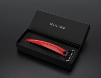 Bolin Webb Бритва Bolin Webb R1-S, красная, Gillette Mach3 BW R1-S RED