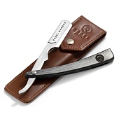 Опасная бритва со сменным лезвием REBEL BARBER Retro с кожаным футляром  RB026 