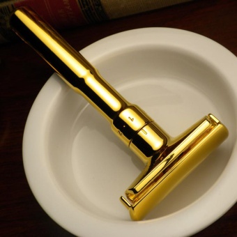 Позолоченный Т-образный станок Merkur Futur 702 003