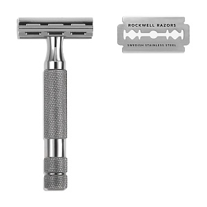 Т-образная бритва Rockwell 2C, темный хром RR-2C-GM