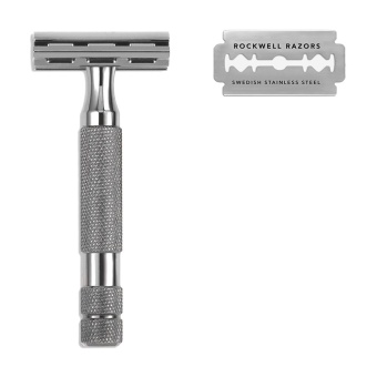 Т-образная бритва Rockwell 2C, темный хром RR-2C-GM