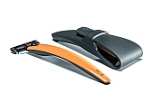 Подарочный набор, бритва R1-S оранжевая, дорожный чехол BW-R1-SET-CASE-ORA 