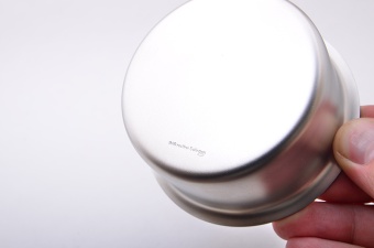 Серебристая чаша для бритья сатинированная 1415