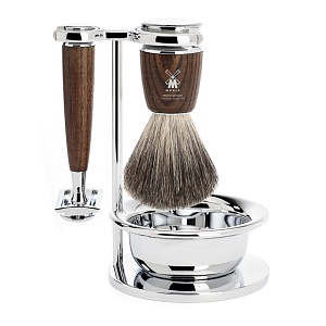Muehle Бритвенный набор из ясеня 4 предмета Т-образный станок S 81 H 220 SSR