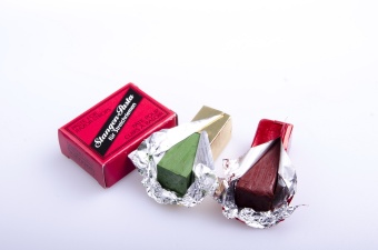 Двойная паста для ремня зеленая и красная 503