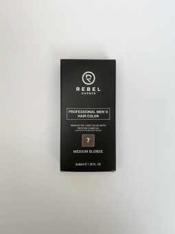 Профессиональная мужская краска для волос REBEL BARBER Medium Blonde 7 RB053 