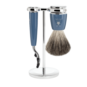 Muehle Бритвенный набор MUEHLE RYTMO, 3 предмета, темно-бирюзовая смола, станок Mach3 S 81 M 228 M3