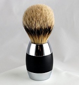 Muehle Помазок, серебристый барсук, черный алюминий, хром 120 011