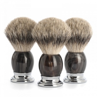 Muehle Помазок из рога, серебристый барсук L 93 B 42