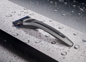 Bolin Webb Бритва Bolin Webb X1, серебристая, черный акцент, Gillette Fusion BW-X1-SIL-BLK
