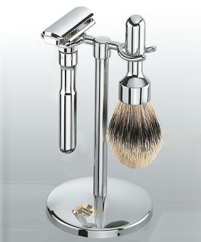 Набор хромированный Merkur Futur, 3 предмета, Т-образный станок  781 001 