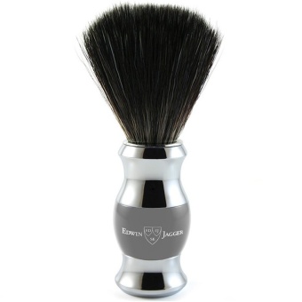 Edwin Jagger Помазок Edwin Jagger 21SB365CR темно-серая смола и хром 21SB365CR