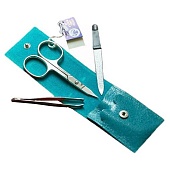 Маникюрный набор Dovo, бирюзовый, 3 предмета 1019 041