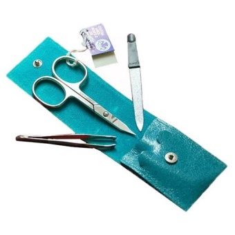 Маникюрный набор Dovo, бирюзовый, 3 предмета 1019 041