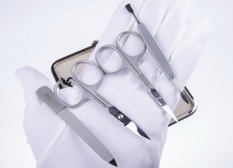 Маникюрный набор MJK,CROCO (4 пр.) 2271-08CR