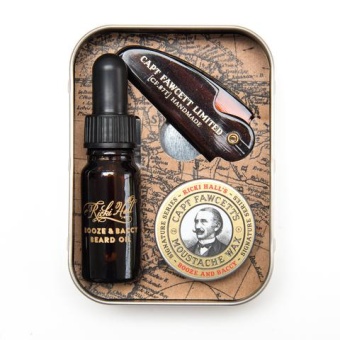 Набор для бороды CAPTAIN FAWCETT Ricki Hall Booze & Baccy Grooming Survival Kit CF500