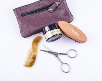 Набор для стайлинга бороды и усов Dr.Dittmar в кожаном футляре 7047
