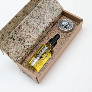 Набор для бороды и усов CAPTAIN FAWCETT Private Stock Beard Oil & Moustache Wax Gift Set CF6669